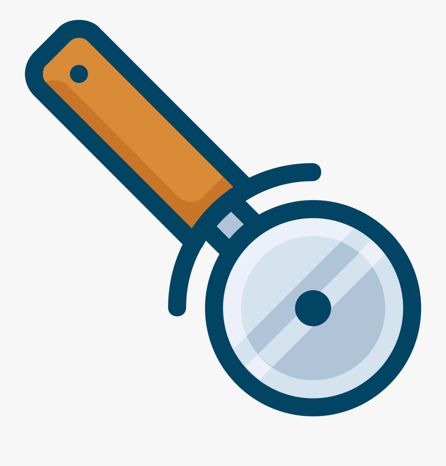 Transparent Slice Of Pizza Clipart - Pizza Cutter Clip Art, Transparent Clipart