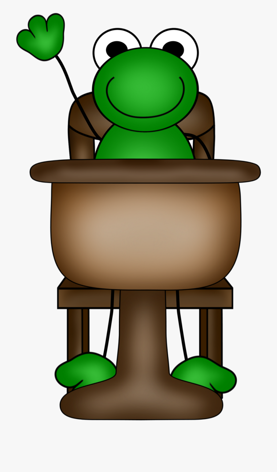 Froggy At School Clip Art, Transparent Clipart