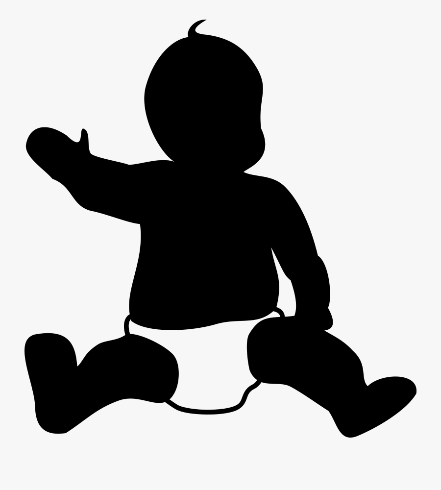 Baby Clipart Outline - Baby Outline Clip Art, Transparent Clipart