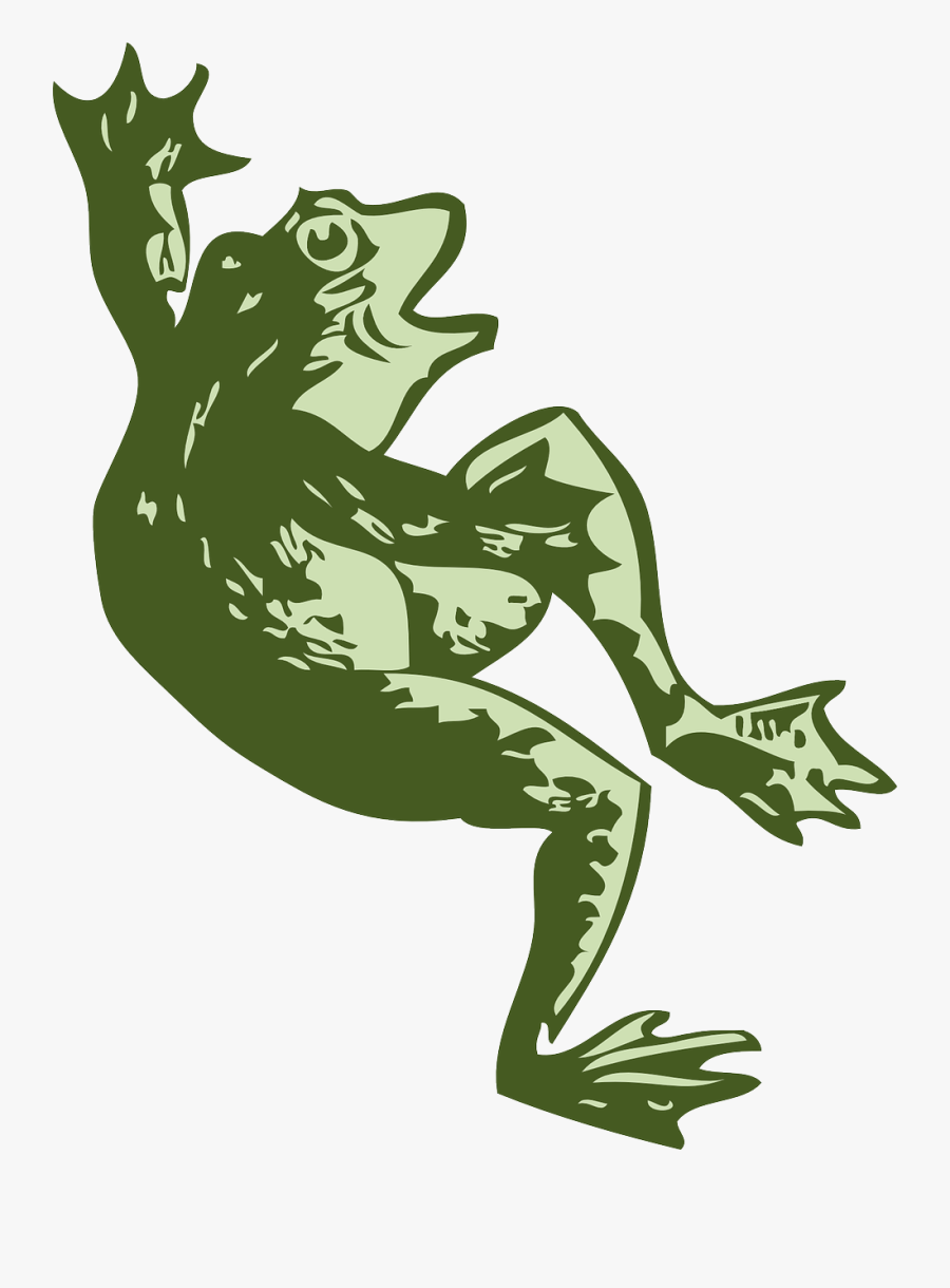 Dancing Frog Svg Vector File, Vector Clip Art Svg File - Dead Frog Cartoon Png, Transparent Clipart