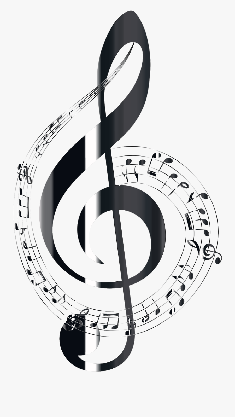 Clipart - Transparent Background Music Notes, Transparent Clipart