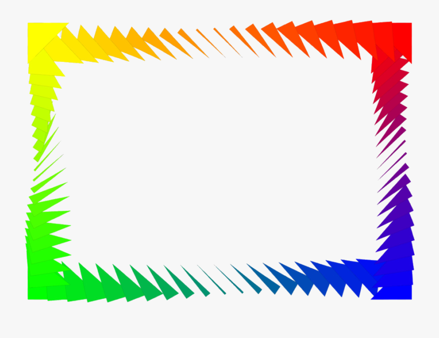 Wizard Of Oz Border Rainbow Clipart Transparent Png - Border Colorful Design Png, Transparent Clipart