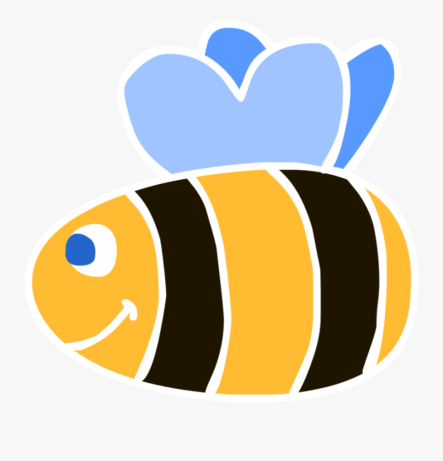 Free Simple Bee - Simple Image Clip Art, Transparent Clipart
