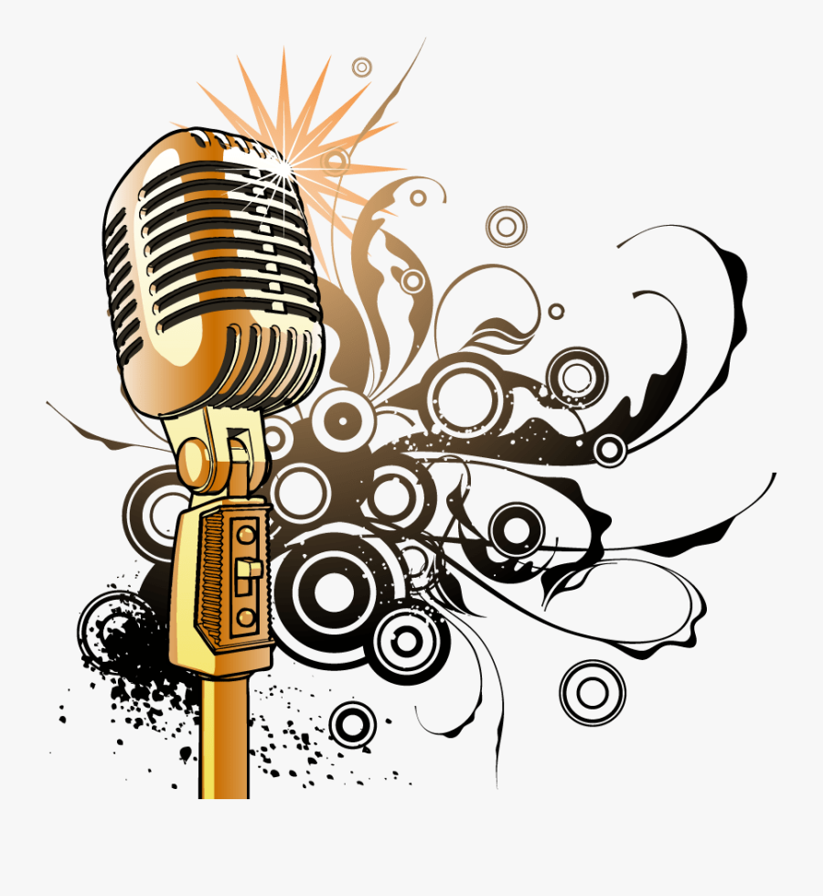 Music Note Clipart Transparent Background Music Notes - Mic Png, Transparent Clipart