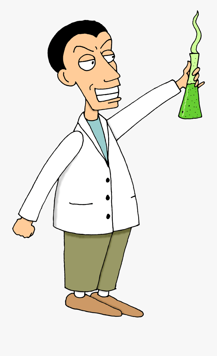 Mad Science Clipart Free - Cartoon Crazy Scientist Png, Transparent Clipart