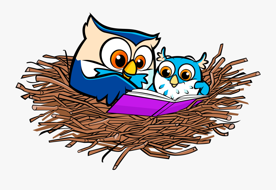 1,000 Books Before Kindergarten - Owl Nest Clipart, Transparent Clipart
