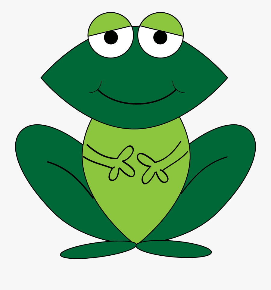 Green Frog Clipart Frog Race - Cartoon Animals, Transparent Clipart