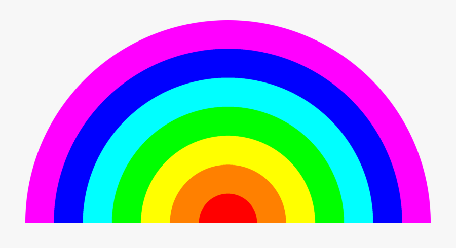 Rainbow Clipart Color - Seven Colours Of The Rainbow, Transparent Clipart