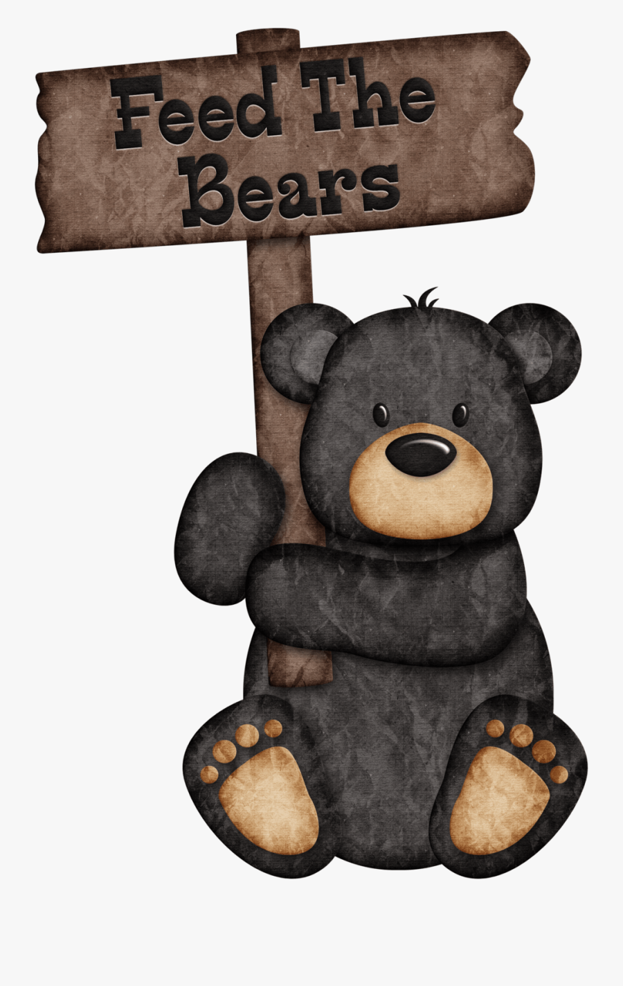 Cartoon Black Bear Clipart, Transparent Clipart