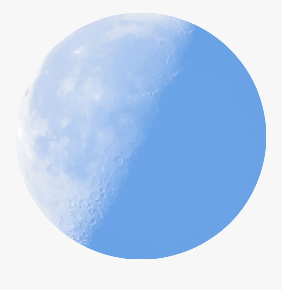 Moon Free To Use Clip Art - Full Blue Moon Clipart, Transparent Clipart