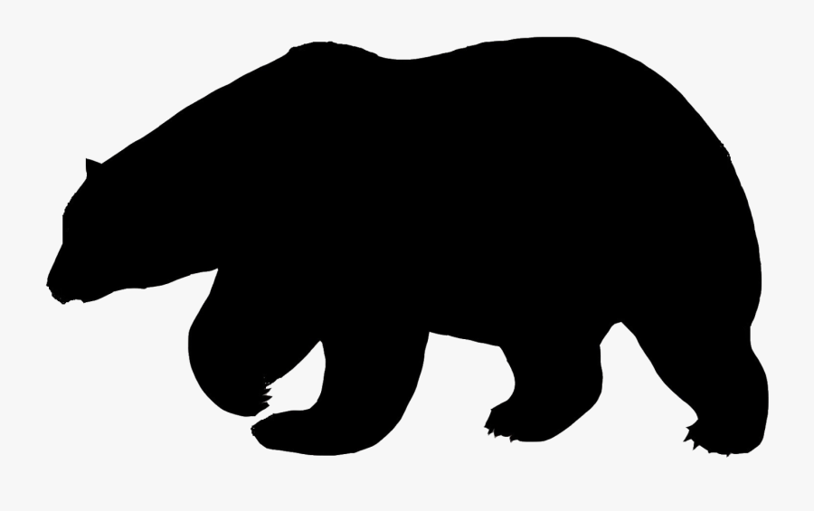 Transparent Polar Bear Clip Art - Free Polar Bear Silhouette , Free