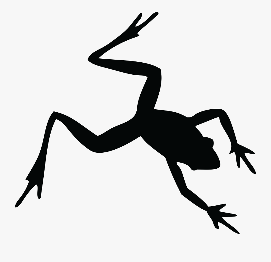 Frog Silhouette Clip Art - Frog Silhouette, Transparent Clipart