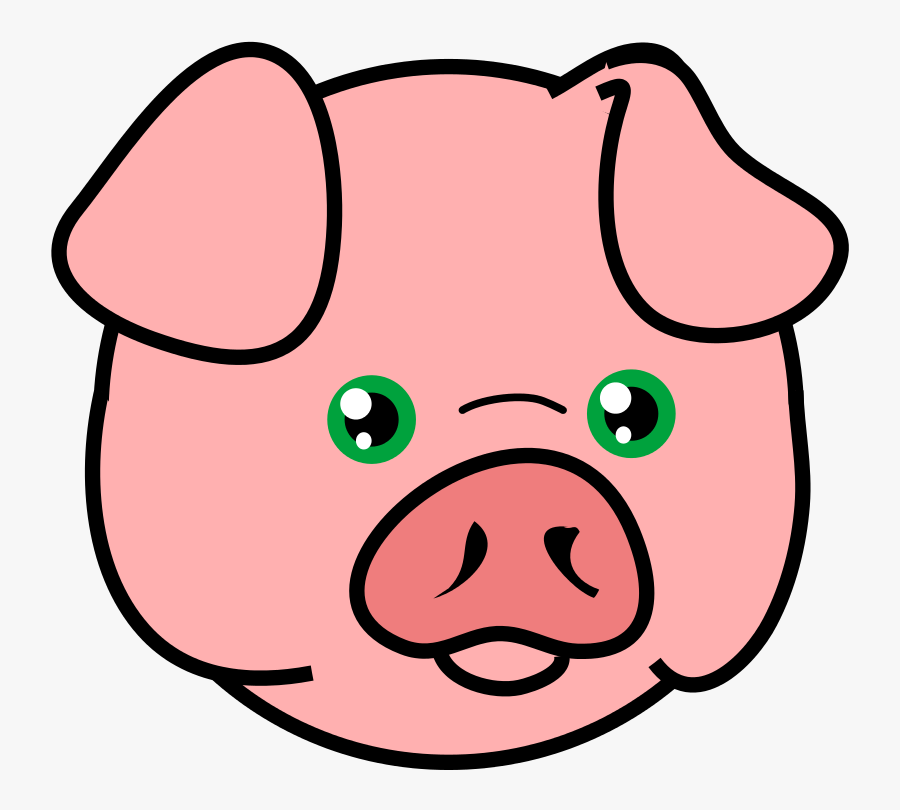 Silhouette Pig Clipart Pig Animal Clip Art - Pig Face Png, Transparent Clipart