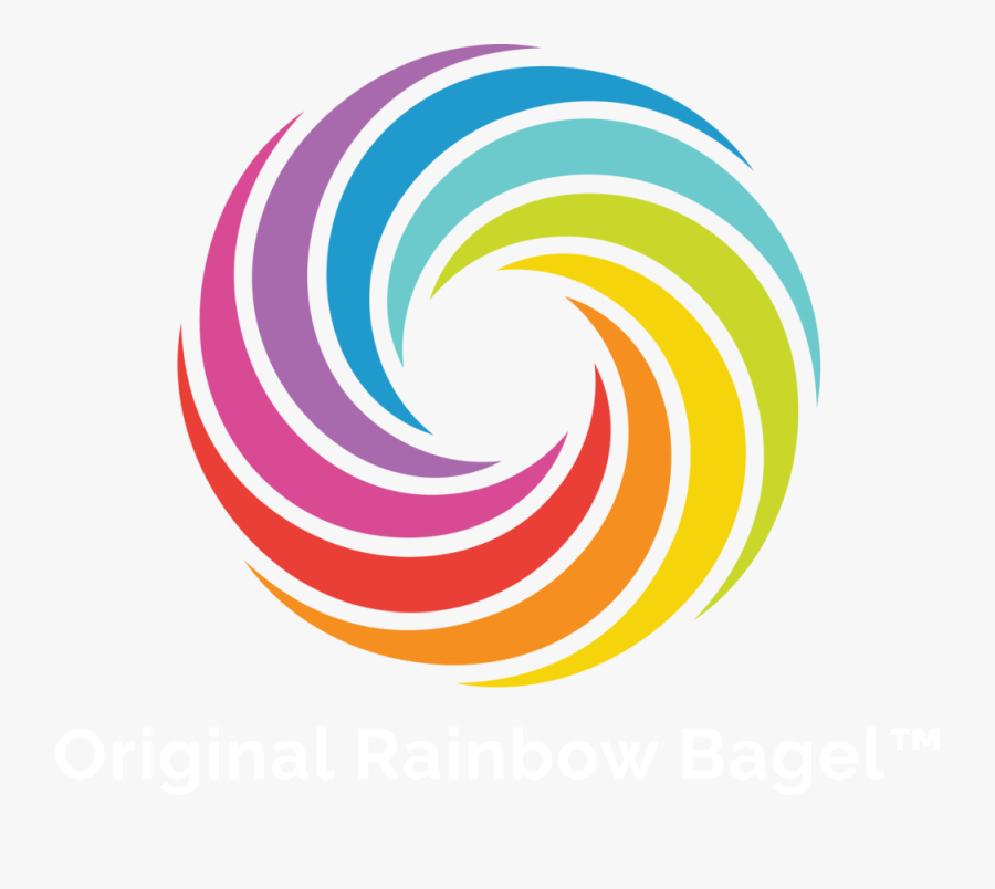 People Are Going Nuts - Rainbow Bagel Logo, Transparent Clipart