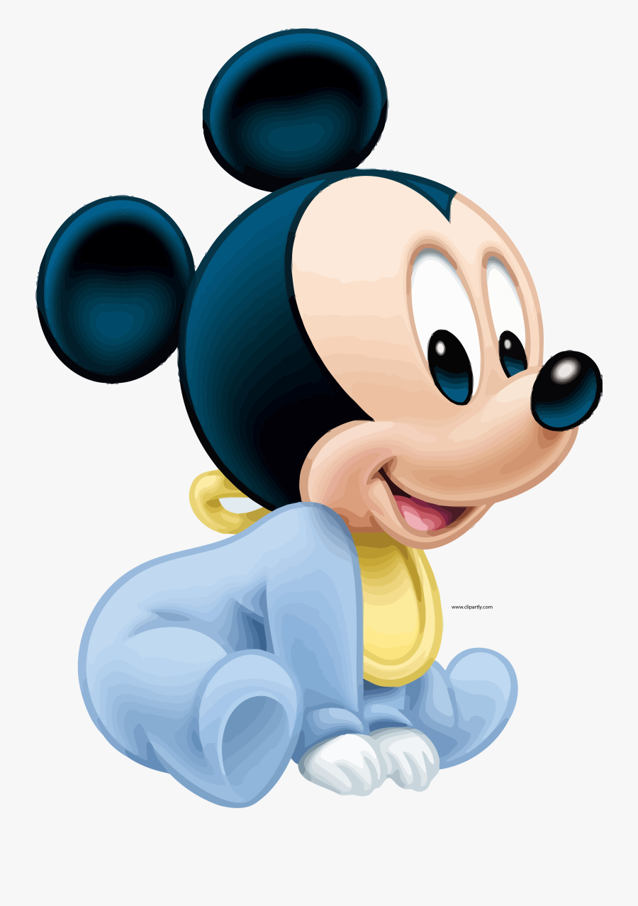 Baby Clipart Mickey - Baby Mickey Mouse Png, Transparent Clipart