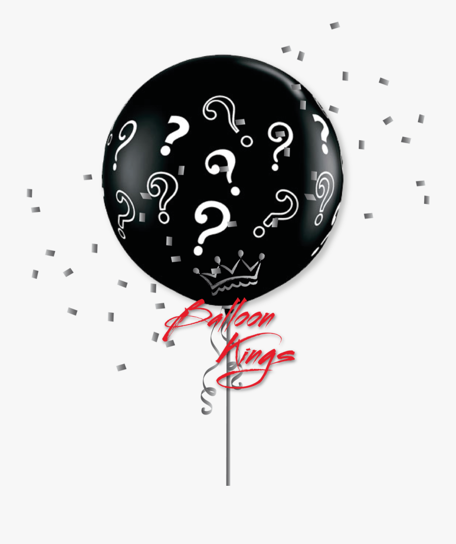Question Clipart Clock - 3 Gender Reveal Balloon, Transparent Clipart
