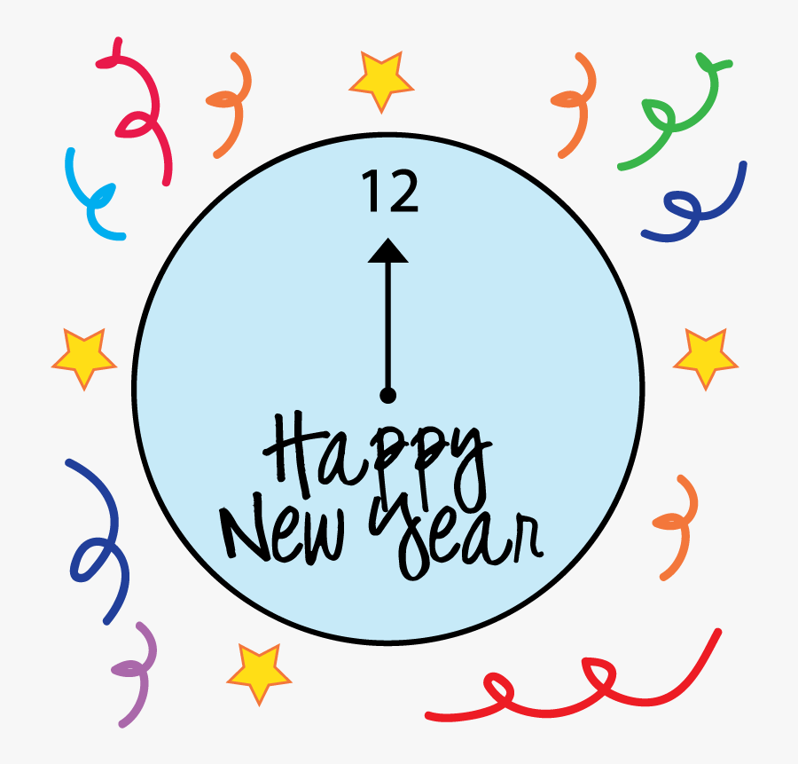 Clock Clipart For Kids - New Years Clipart Transparent, Transparent Clipart