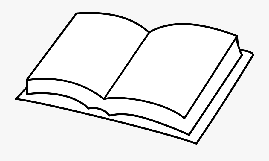 Row - Of - Books - Clipart - Blank Book Coloring Page, Transparent Clipart