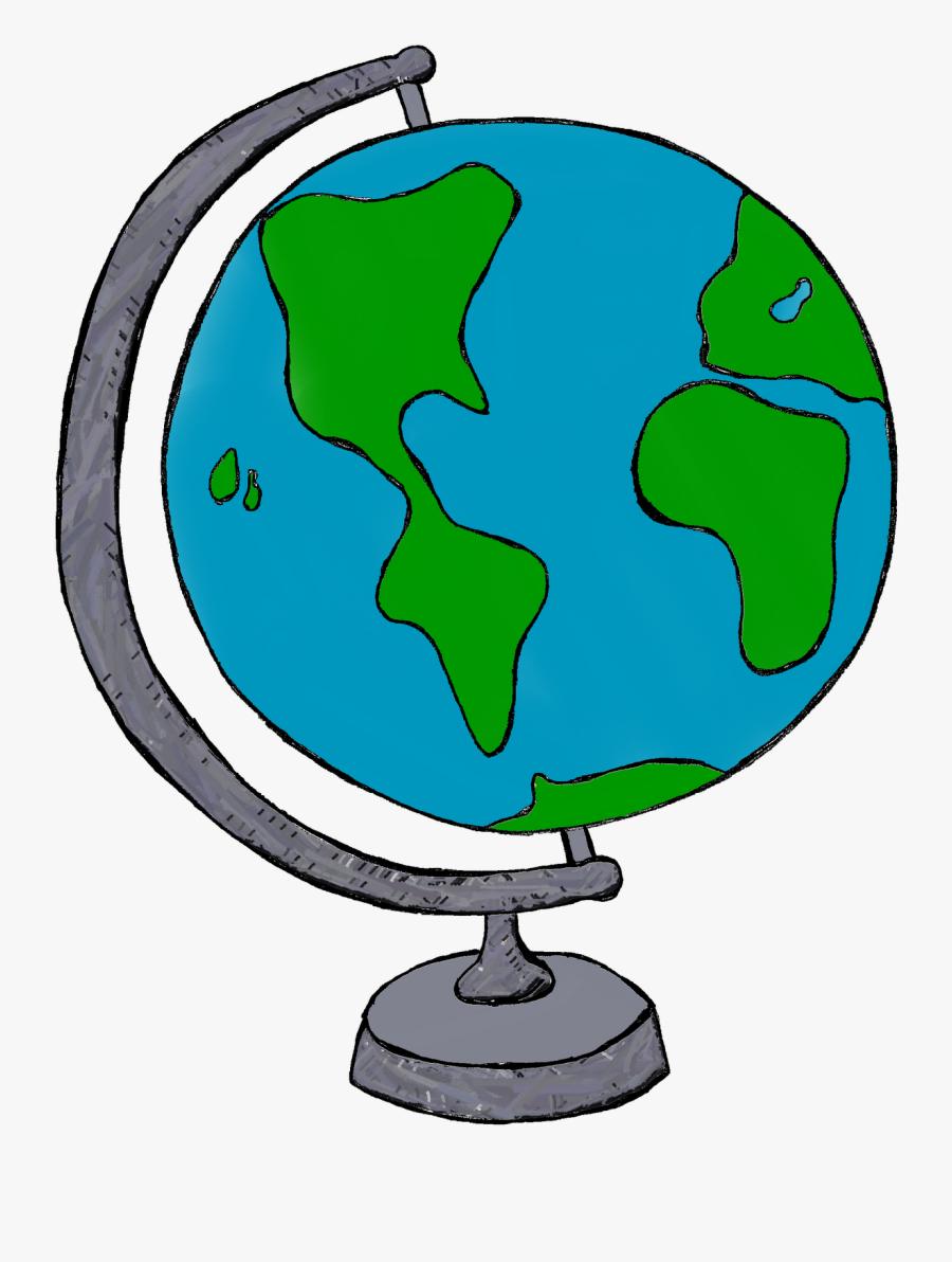 Globe Earth Clipart Black And White Free Images - Globe Clipart, Transparent Clipart