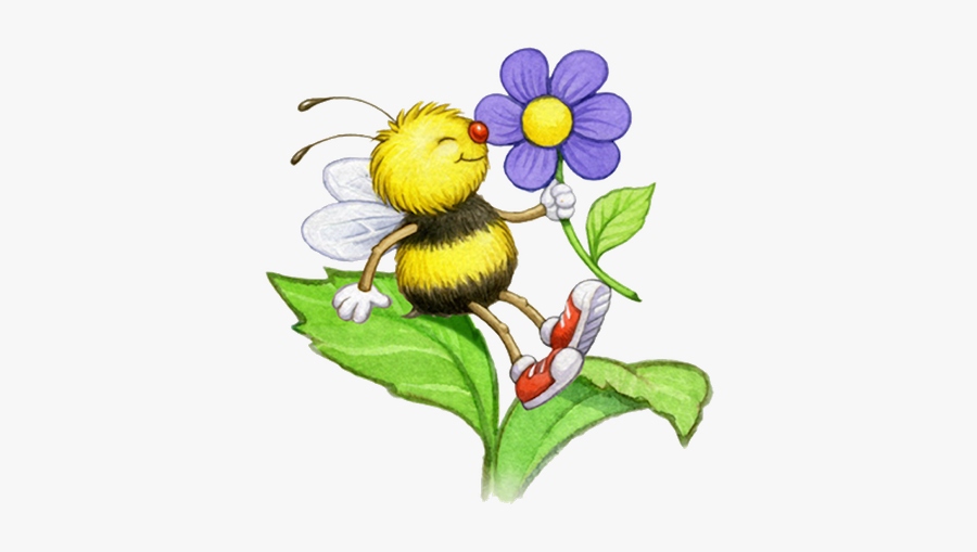 Bumble Bee Clipart Flower - Bee And Butterfly Logo, Transparent Clipart