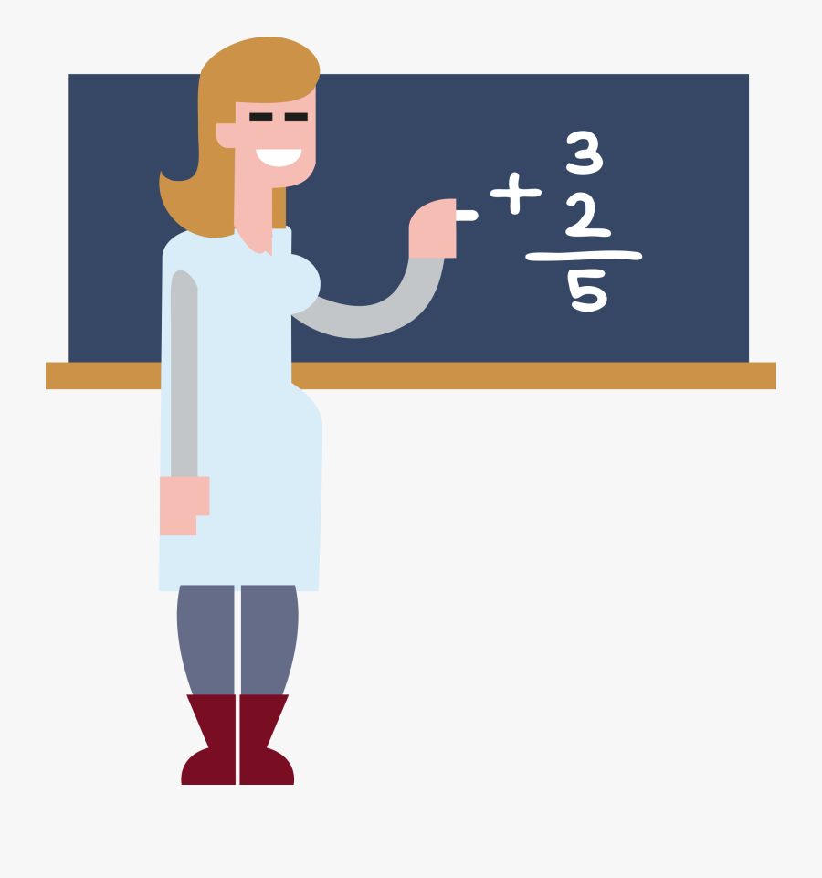 Maths Teacher Big Image - Clip Art Maths Teacher, Transparent Clipart