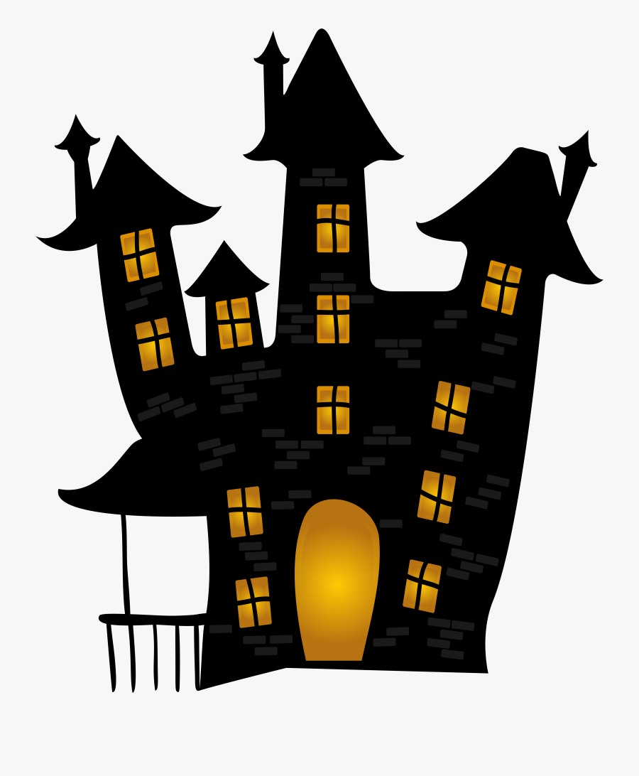 Halloween Clipart Library - Clipart Haunted House Png, Transparent Clipart