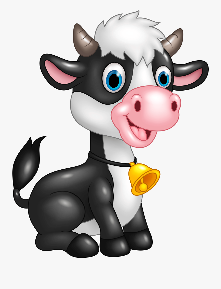 Transparent Cow Clipart - Cute Cow Clipart Png, Transparent Clipart