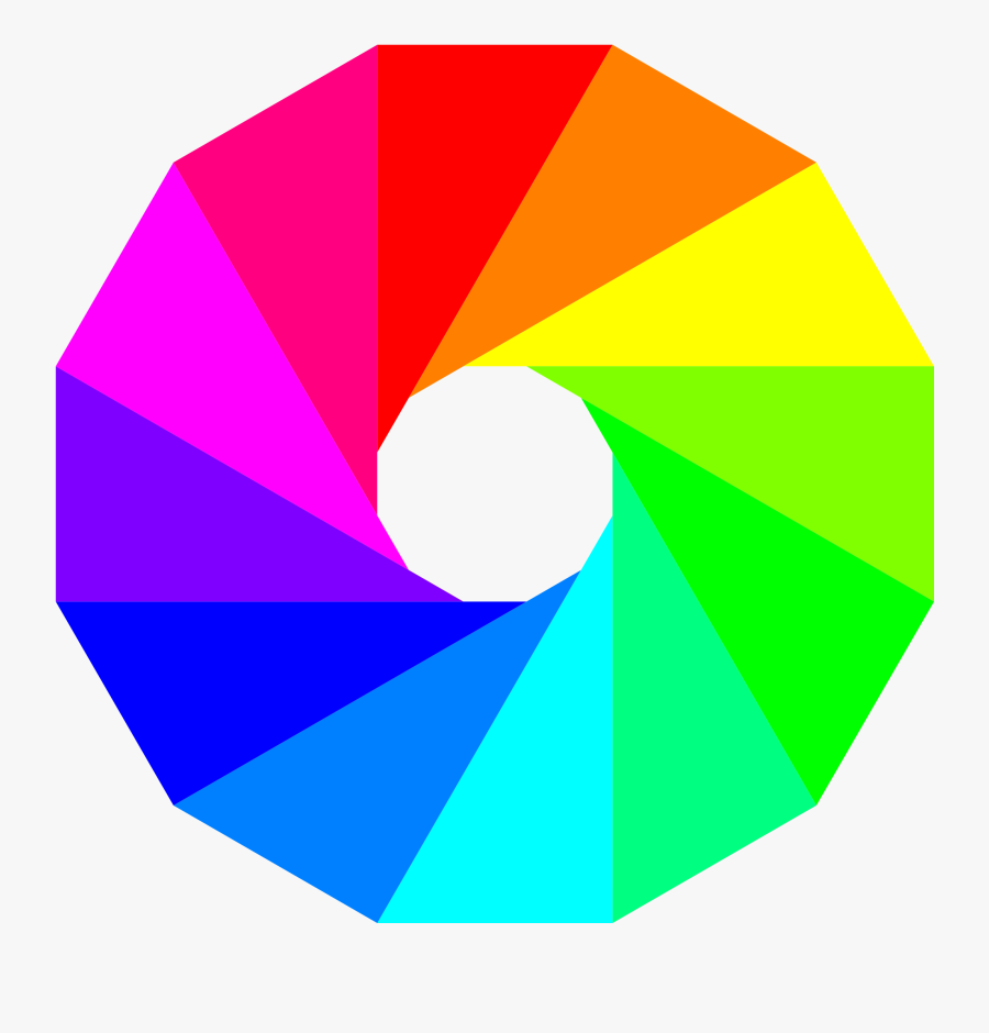 Half - Rainbow - Clipart - Colour Wheel Clipart, Transparent Clipart