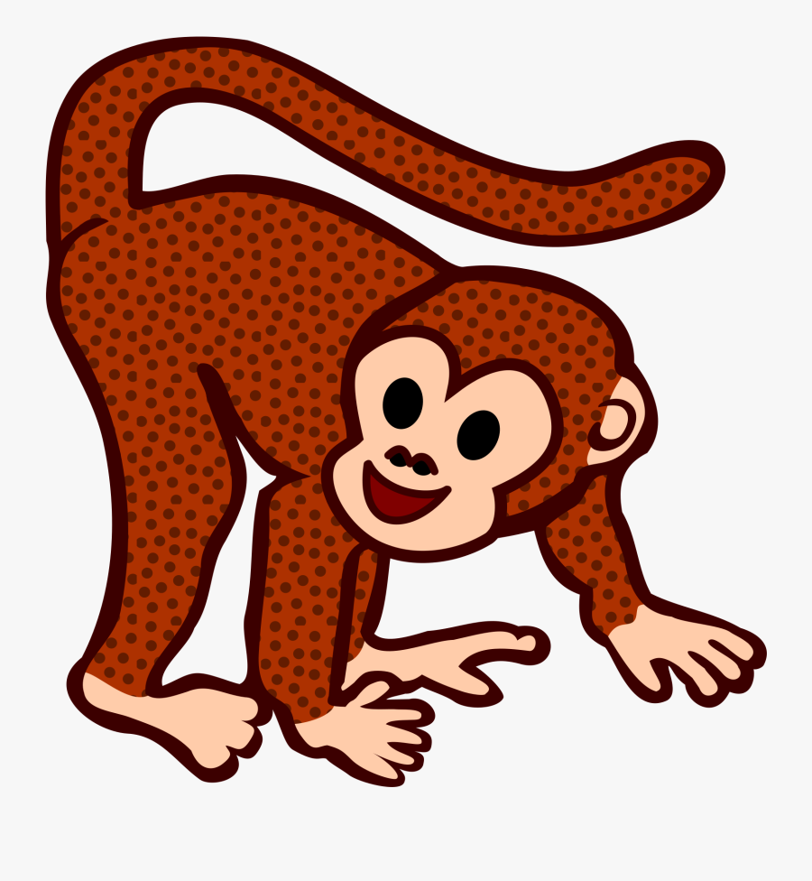 Monkey Clip Art - Animals Drawing With Name, Transparent Clipart