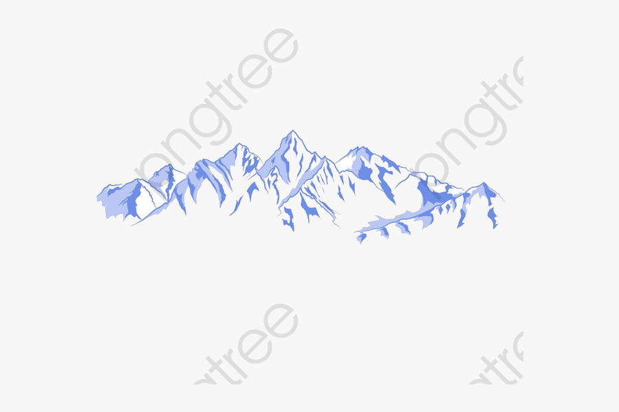 Blue Mountain - Sketch, Transparent Clipart