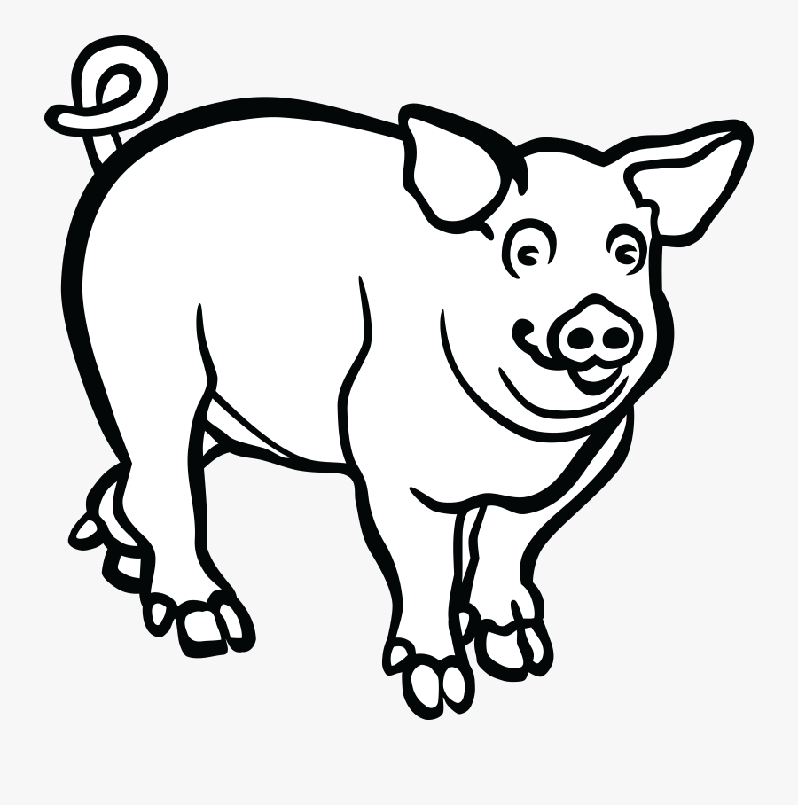 Pig Cliparts For Free Clipart And Use In Presentations - Pig Images Black And White, Transparent Clipart