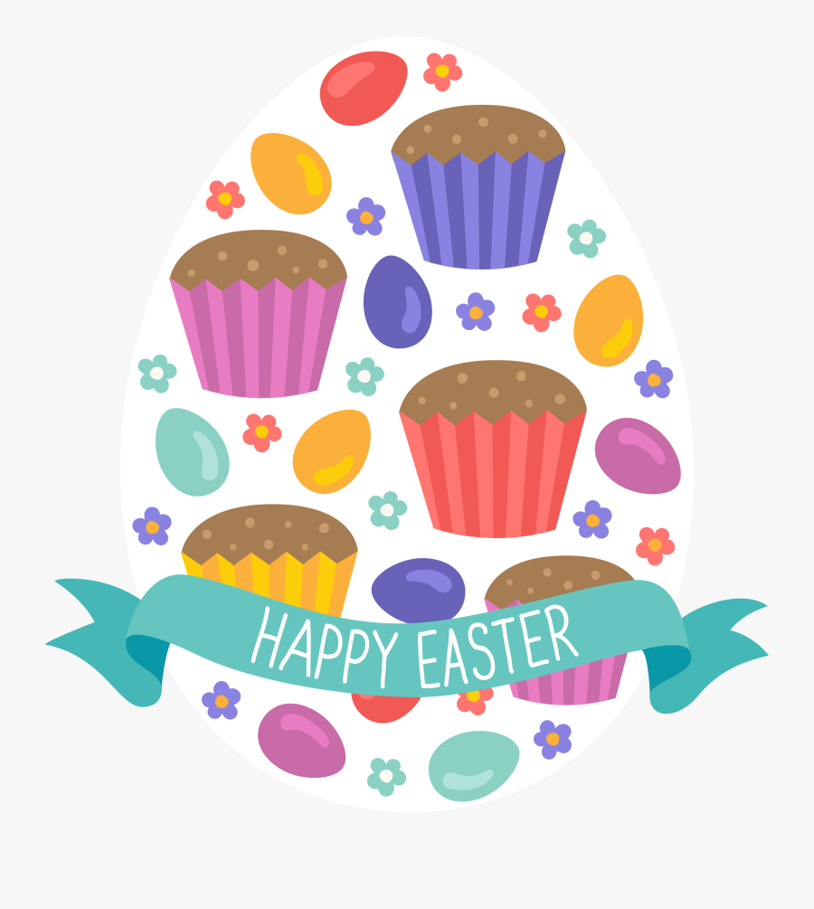 Easter Egg Cake Clip Art - Easter Cake Clipart, Transparent Clipart