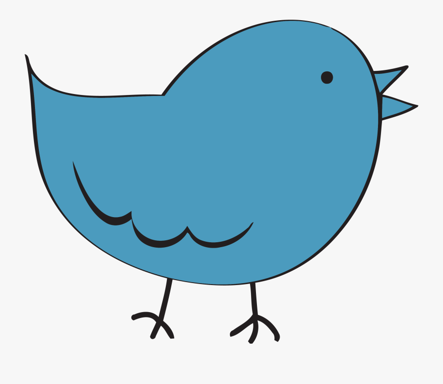 Bird Clipart Image Clip Art Cartoon Of A Blue Bird - Cute Bird Clipart Png, Transparent Clipart