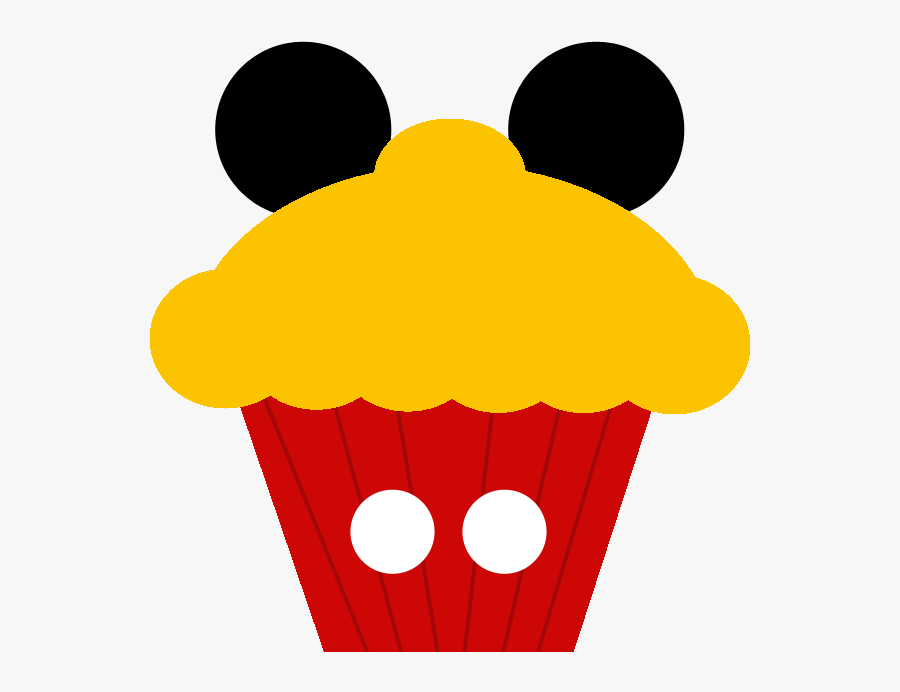 Cupcake Disney Inspired Scrapbooking - Mickey Mouse Cake Clipart, Transparent Clipart