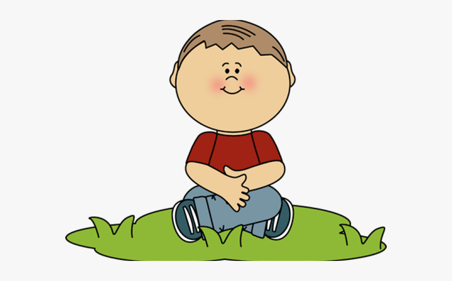 Clip Art Sit Siting For Free - Boy Sitting Clipart, Transparent Clipart