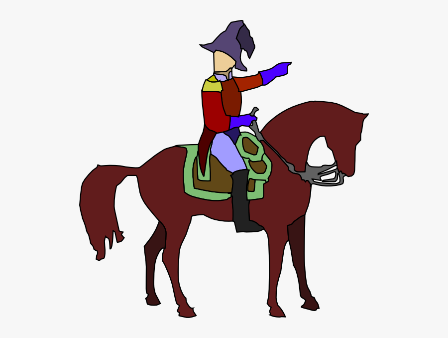 Historic Soldier On A Horse Svg Clip Arts - Soldier On A Horse Cartoon, Transparent Clipart