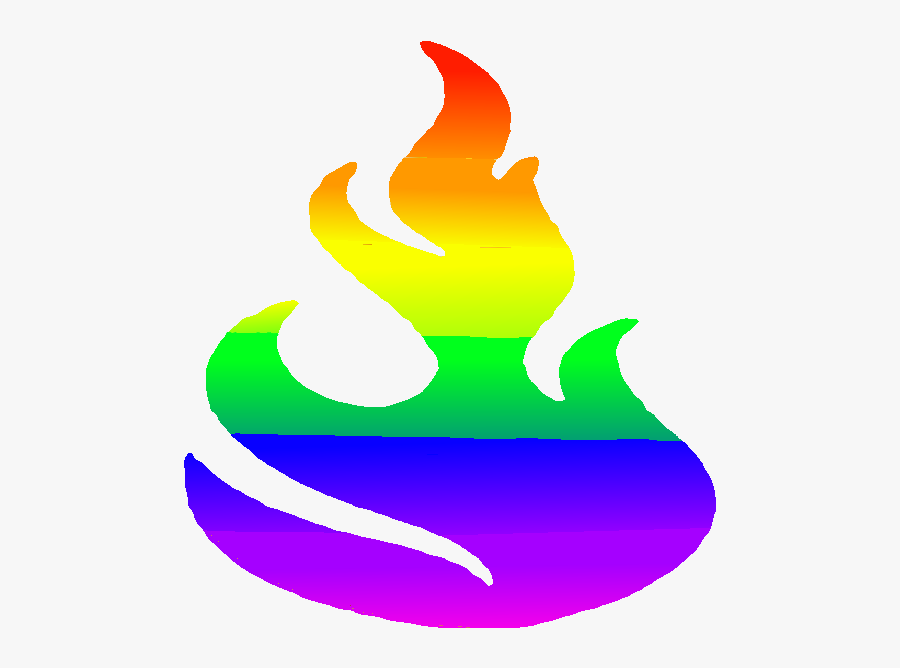 Flame Rainbow Clipart , Png Download - Rainbow Fire Transparent, Transparent Clipart