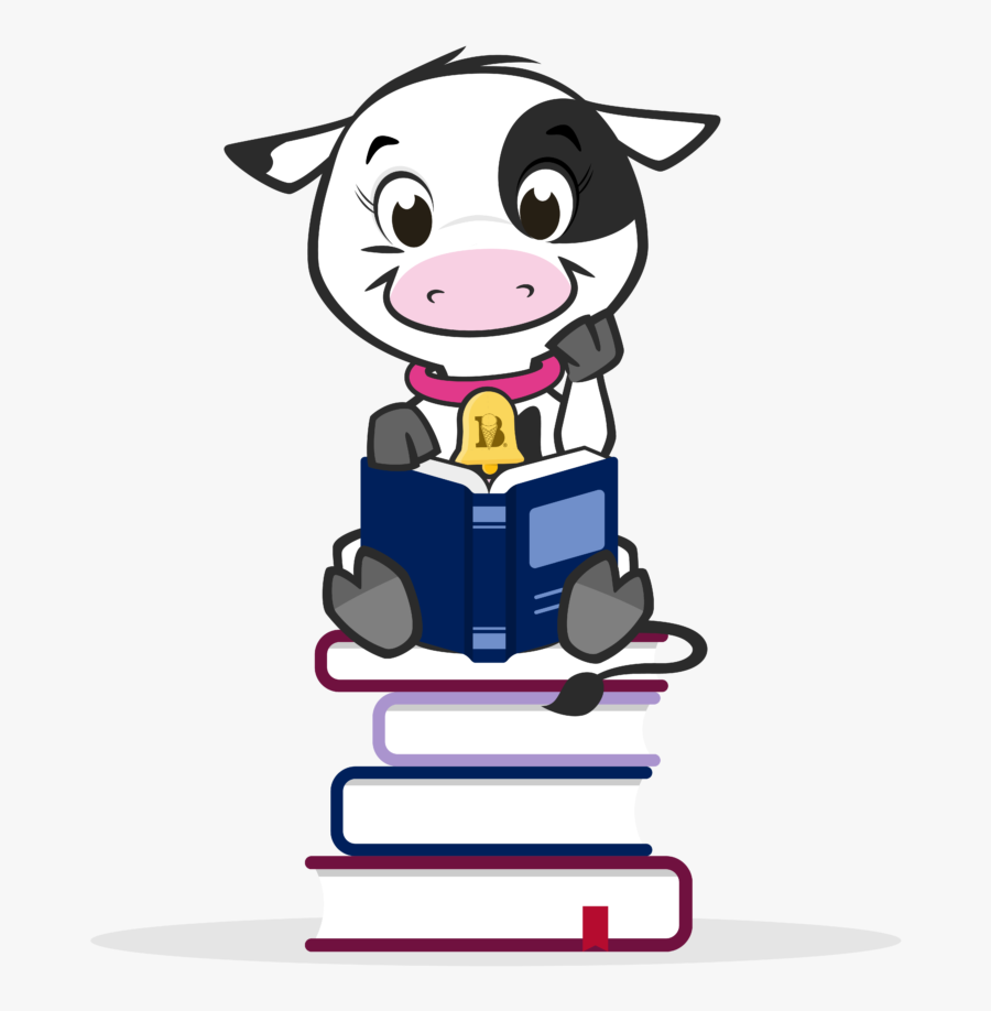 Baby Cow Clipart - Cartoon Baby White Cow, Transparent Clipart