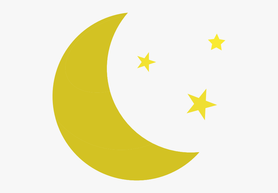 Yellow Area Pattern - Moon And Stars Clipart Png, Transparent Clipart