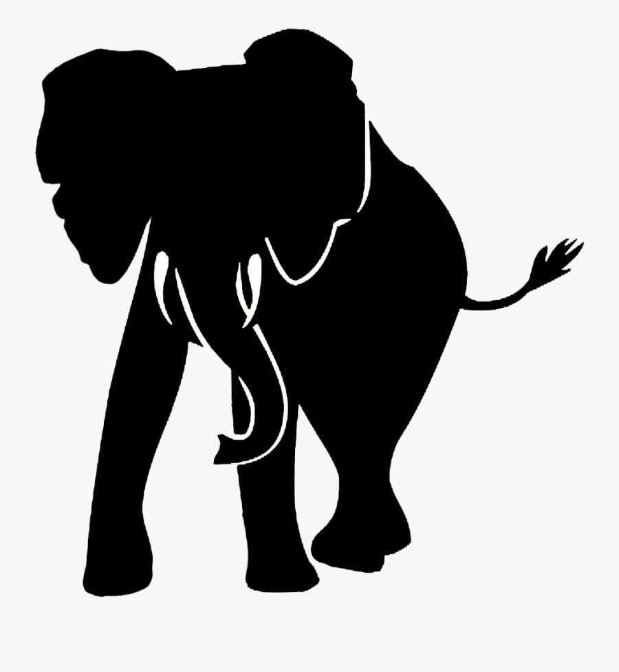 Elephant Clip Art - Elephant Silhouette Transparent Background, Transparent Clipart