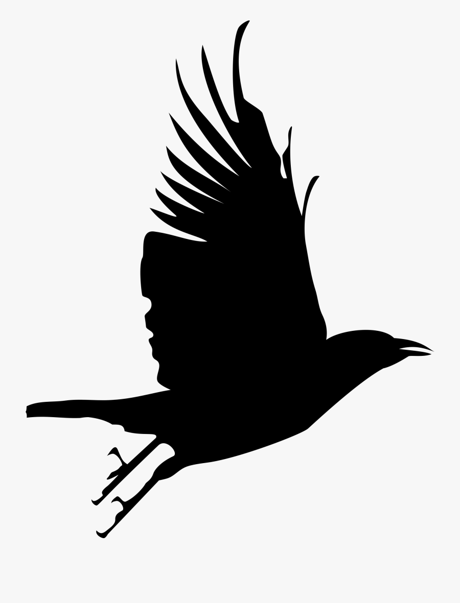 Flying Crow Silhouette Clip Art Crafts Crow - Png Flying Crow Gif, Transparent Clipart