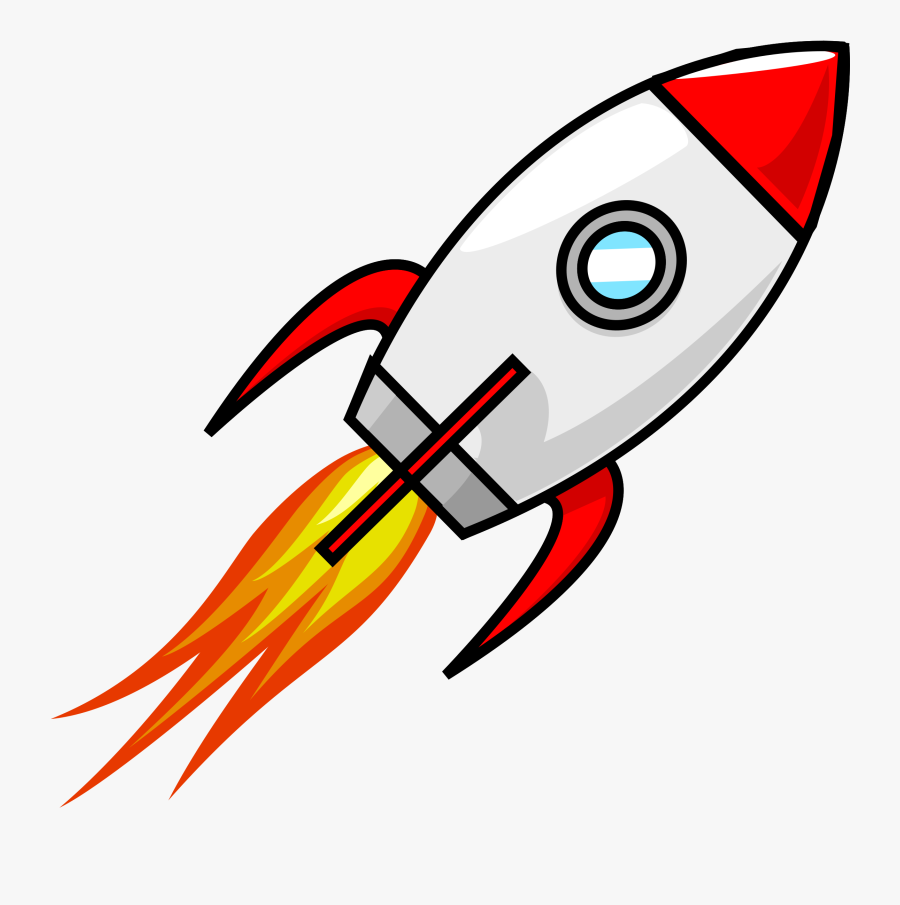 Cartoon Moon Rocket Remix - Transparent Background Rocket Ship Clipart, Transparent Clipart