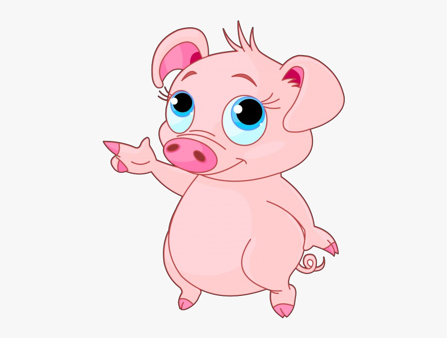 Pig Clipart Free Images 2 - Pig Cartoon Png Funny, Transparent Clipart