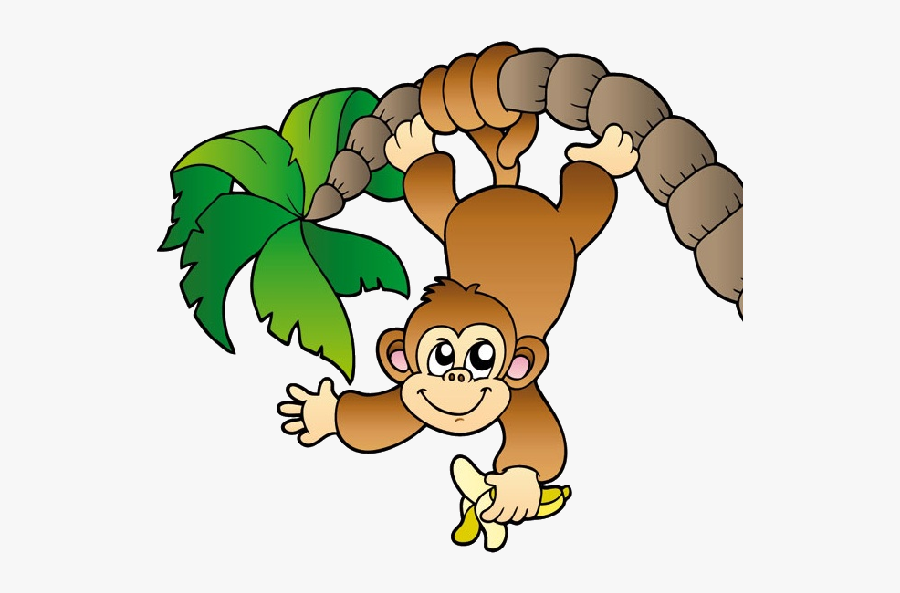 Cartoon Monkey Clip Art Free Vector For Free Download - Monkey Hanging From A Tree, Transparent Clipart