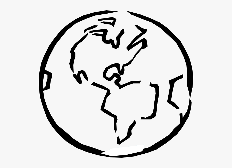 Earth Science Clipart Black And White - World Clip Art Black And White, Transparent Clipart