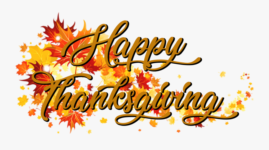 Download Happy Thanksgiving On A Banner Of Autumn Leaves - Fall Leaves Png Transparent, Transparent Clipart