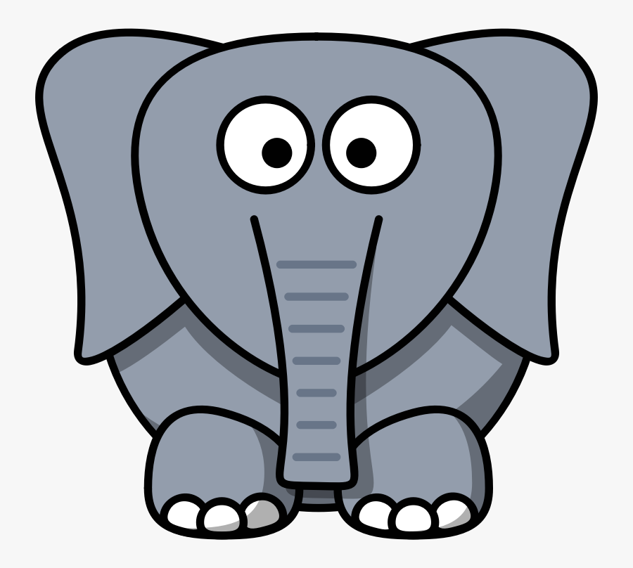 Elephant - Clipart - For - Kids - Cartoon Elephant, Transparent Clipart