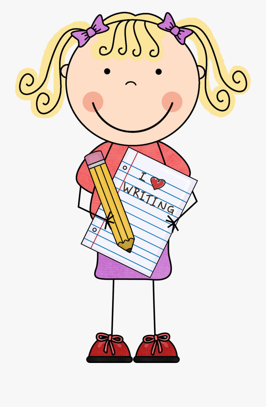 Write Free Clip Art Children Writing Clipart Images - Work On Writing Clipart, Transparent Clipart