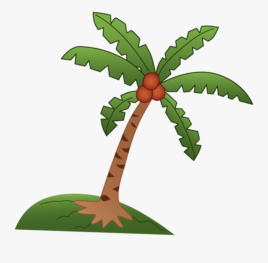 Hawaiian - Palm - Tree - Clip - Art - Coconut Tree Clipart, Transparent Clipart