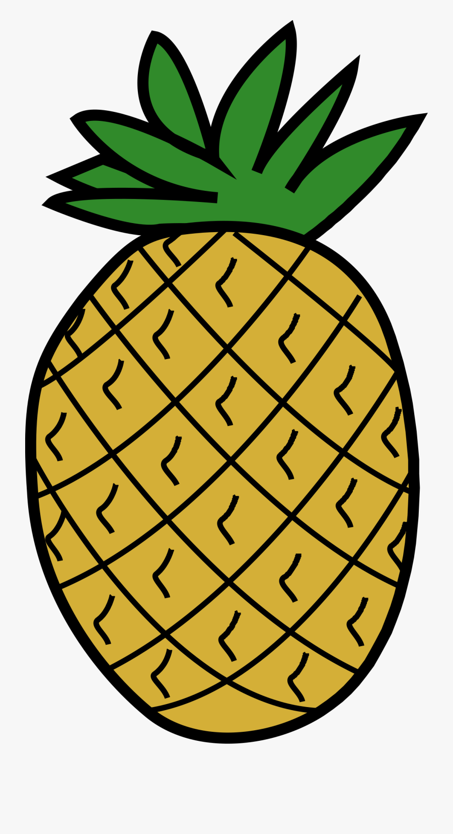 Clip Art Pineapple - Clipart Image Of Pineapple, Transparent Clipart